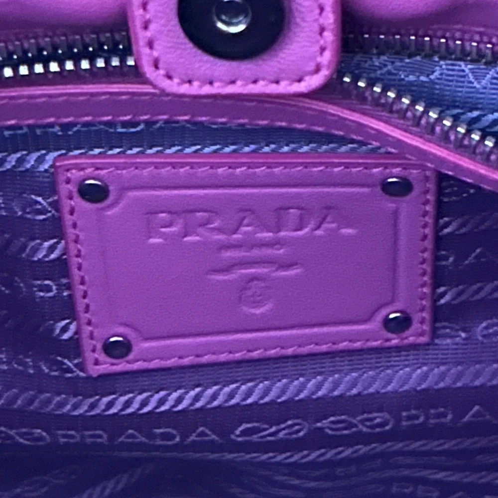 Prada Pink Ruffled Satchel
